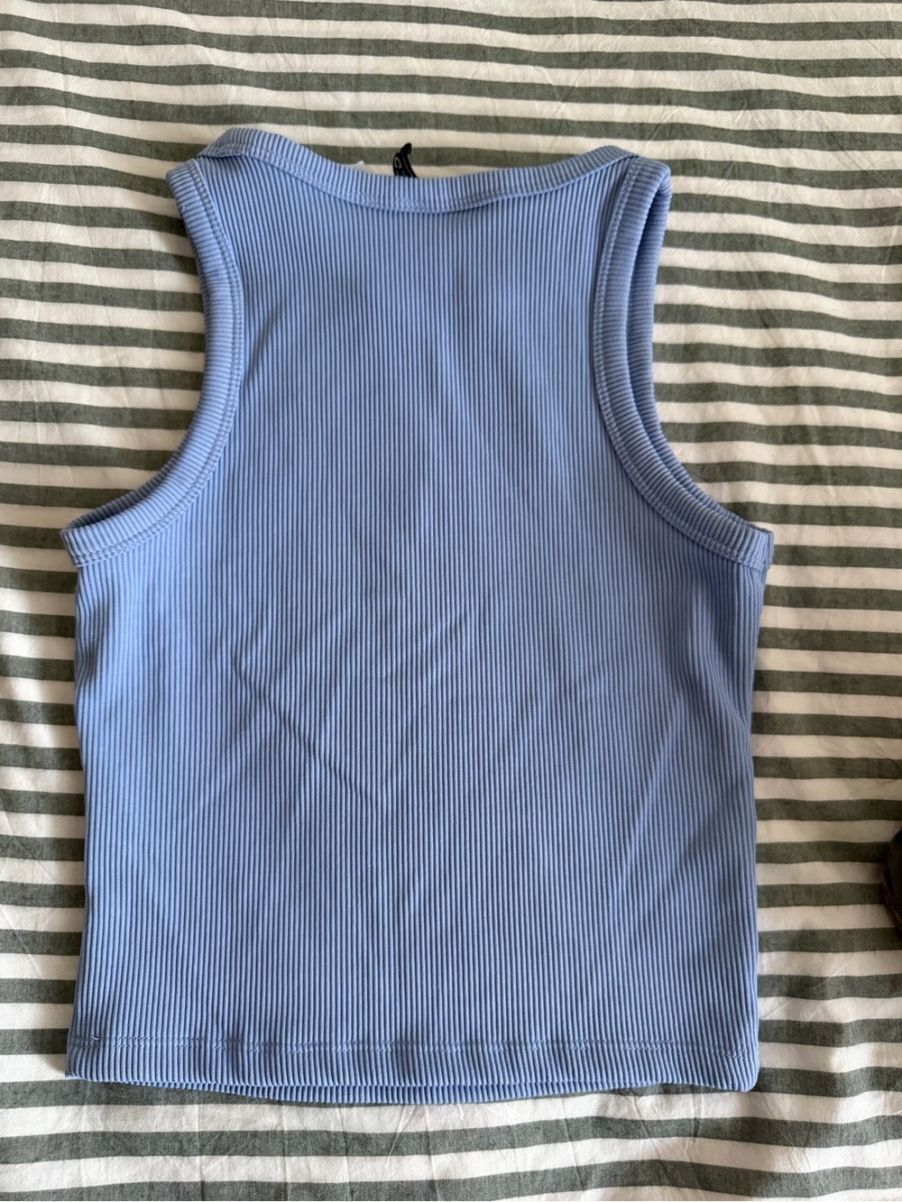 H&M Light Blue Ribbed Tank Top - Picture 2 of 2